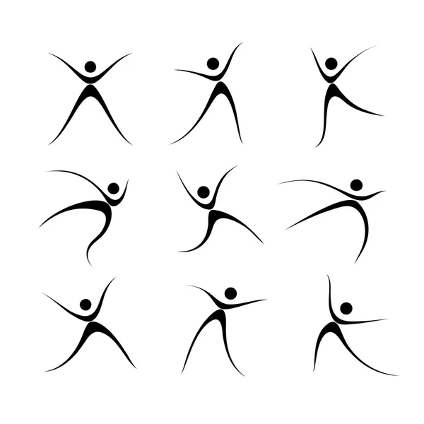 Illustration vectorielle des icônes sportives — Image vectorielle