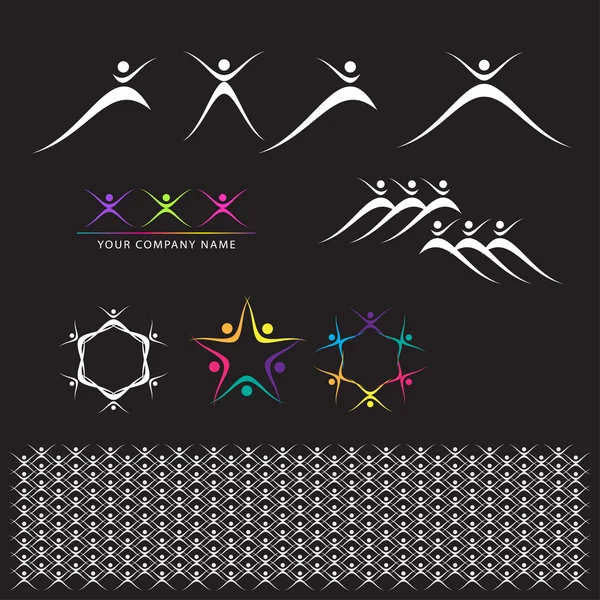 Set of Abstract Elements — Stock Vector