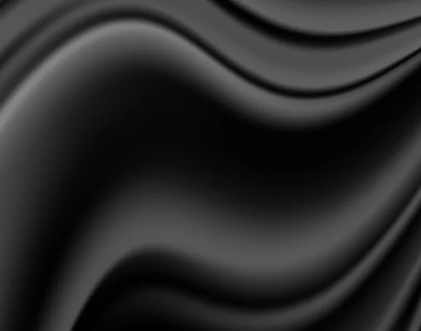 Abstraktní texturu, černé hedvábí — Stock fotografie
