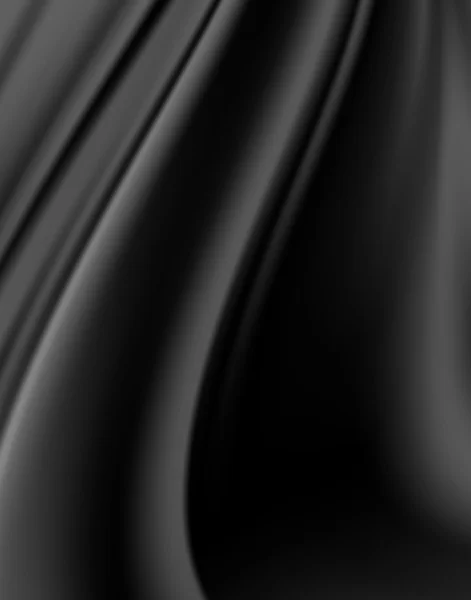 Texture abstraite, Soie noire — Photo