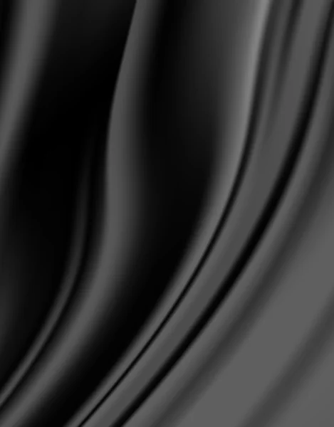 Absztrakt textúra, fekete selyem — Stock Fotó