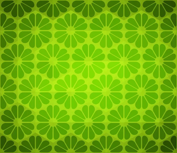 Fondo floral verde — Vector de stock