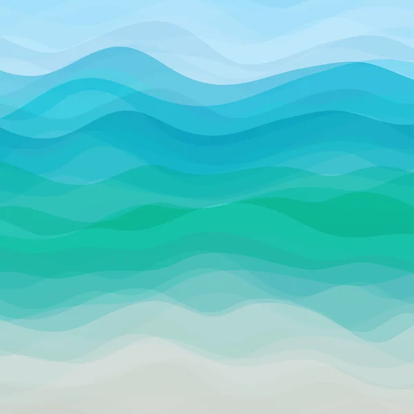 Vector abstracto fondo ondulado azul — Archivo Imágenes Vectoriales