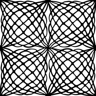 Dikişsiz soyut el çizilmiş vektör desen