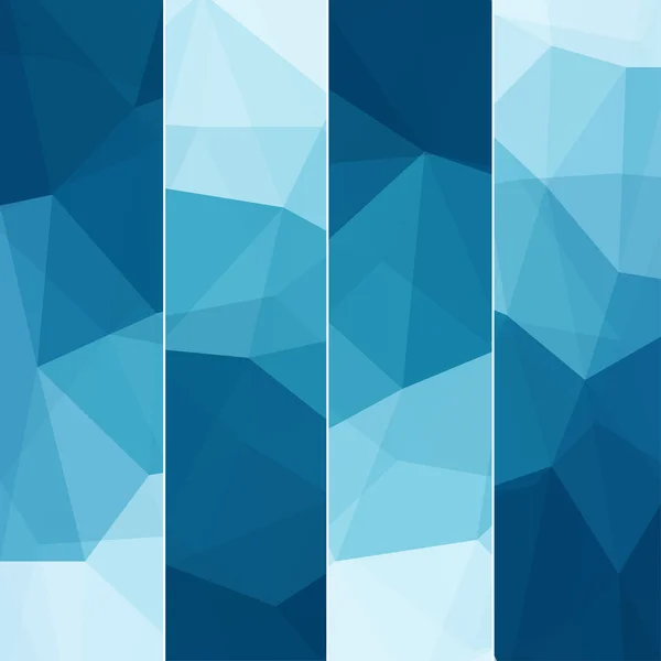 Set von abstrakten blauen Hintergrund — Stockvektor