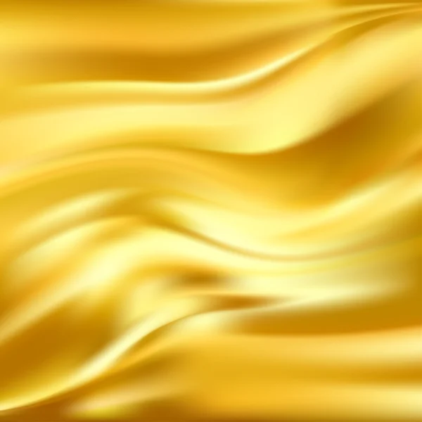 抽象的なベクトル テクスチャー、黄色絹 — ストックベクタ