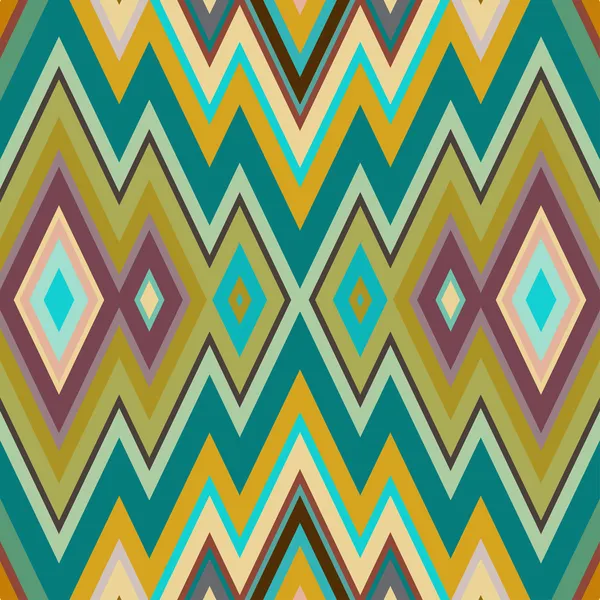 Color Abstracto Retro Zigzag Vector Fondo — Archivo Imágenes Vectoriales