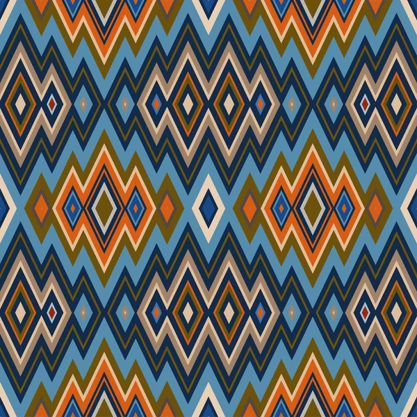 Color Abstracto Retro Zigzag Vector Fondo — Vector de stock