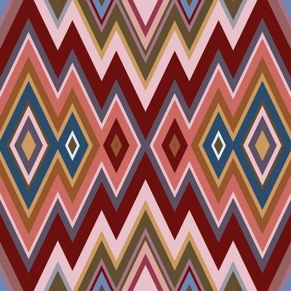 Color Abstracto Retro Zigzag Vector Fondo — Vector de stock