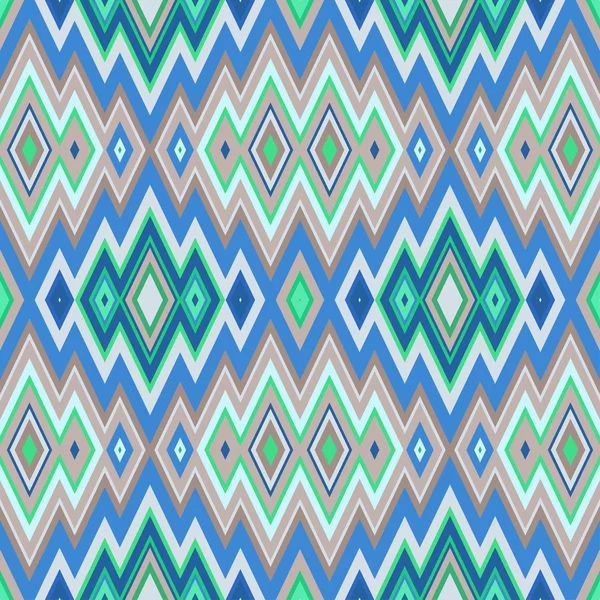 Color Abstract Retro Zigzag Vector Background — Stock Vector