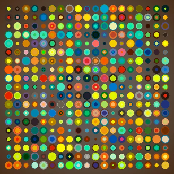 色のついた丸の抽象的な背景 — ストックベクタ