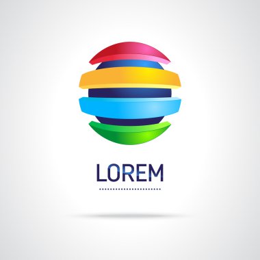 soyut vektör logo tasarım şablonu