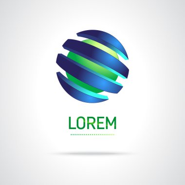 soyut vektör logo tasarım şablonu