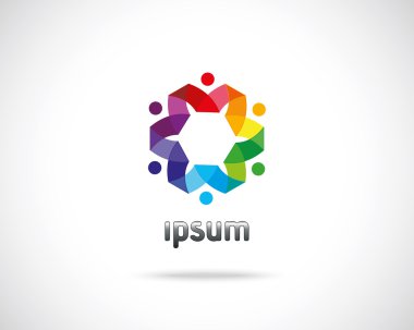 soyut vektör logo tasarım şablonu