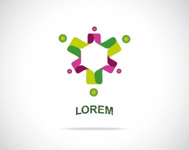 soyut vektör logo tasarım şablonu