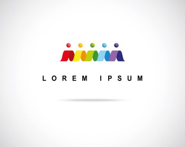 soyut vektör logo tasarım şablonu