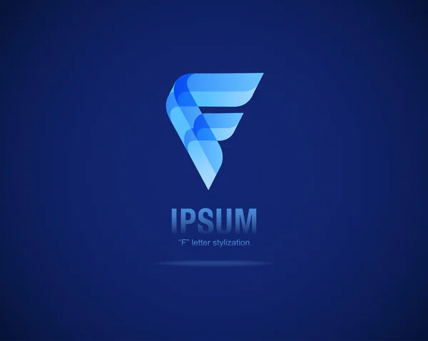 Soyut vektör logo tasarım şablonu — Stok Vektör