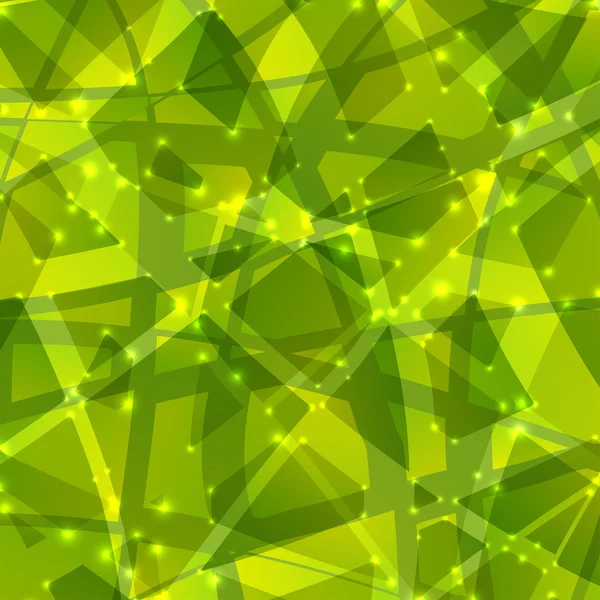 Abstrakt grön triangel bakgrund — Stock vektor