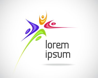 soyut vektör logo tasarım şablonu