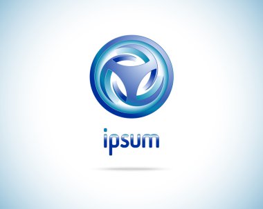 soyut vektör logo tasarım şablonu