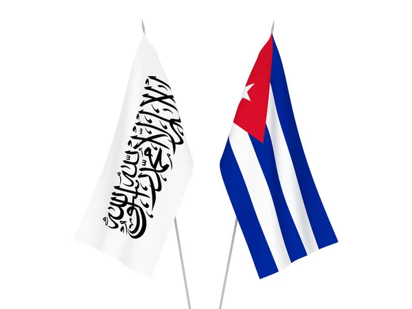 쿠바와 탈레반 깃발 — 스톡 사진