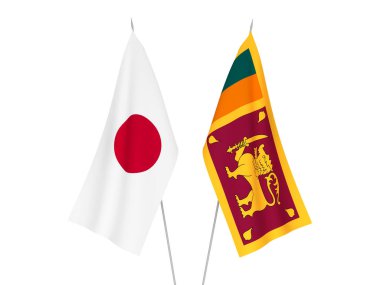 Japonya ve Sri Lanka Demokratik Sosyalist Cumhuriyeti bayrakları