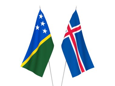İzlanda ve Solomon Adaları bayrakları