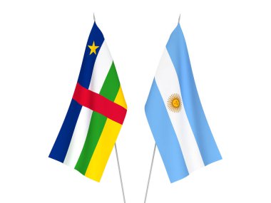 Arjantin ve Orta Afrika Cumhuriyeti bayrakları