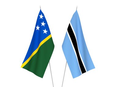 Botswana ve Solomon Adaları bayrakları