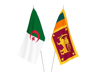 Cezayir ve Sri Lanka Demokratik Sosyalist Cumhuriyeti bayrakları