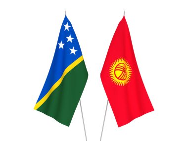 Kırgızistan ve Solomon Adaları bayrakları