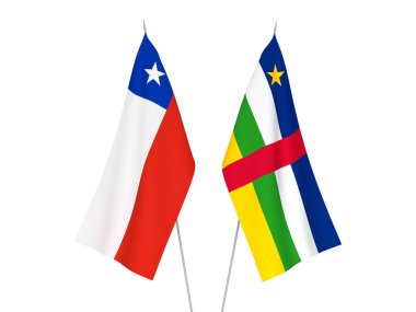 Şili ve Orta Afrika Cumhuriyeti bayrakları