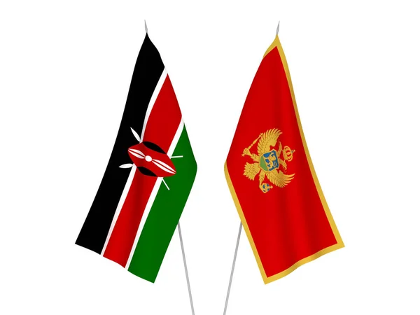 Kenya and Central African Republic flags — Stock Photo, Image