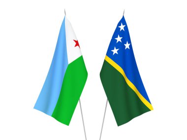 Solomon Adaları ve Cibuti Cumhuriyeti bayrakları