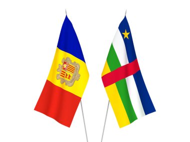 Andorra ve Orta Afrika Cumhuriyeti bayrakları