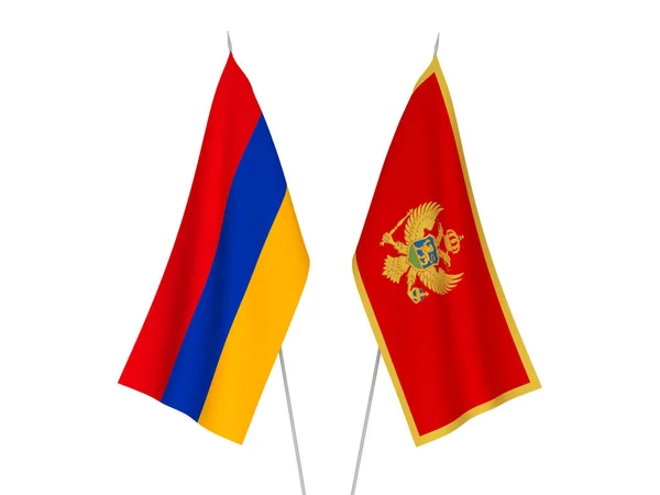 Banderas Nacionales Armenia República Centroafricana Aisladas Sobre Fondo Blanco Ilustración —  Fotos de Stock