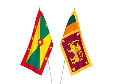 Sri Lanka Demokratik Sosyalist Cumhuriyeti ve Grenada bayrakları