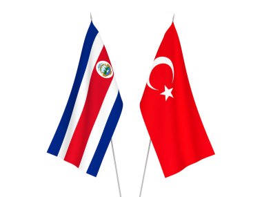 Kosta Rika Cumhuriyeti ve Türkiye bayrakları