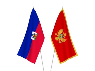 Karadağ ve Haiti Cumhuriyeti bayrakları