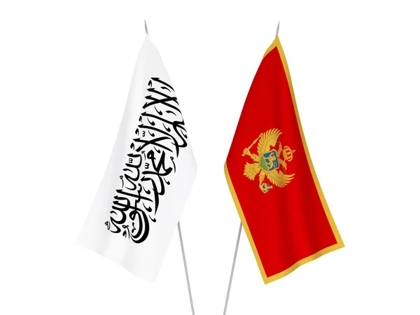 Флаги Черногории и Талибана — стоковое фото