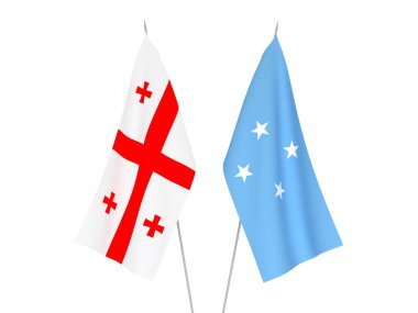 Gürcistan ve Mikronezya Birleşik Devletleri bayrakları