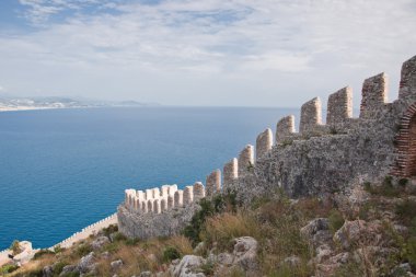 duvar ve deniz Alanya, Türkiye