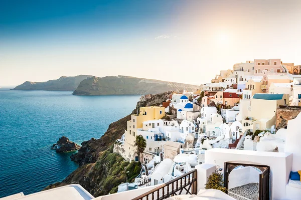 美丽的白色建筑，希腊圣托里尼岛 — 图库照片