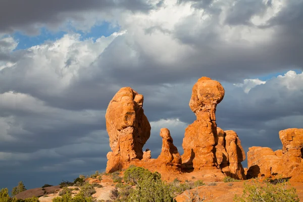 Scenic view, arches national park, utah, ABD — Stok fotoğraf