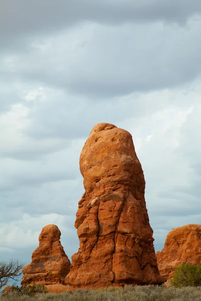 Vista panorâmica no Parque Nacional dos Arcos, Utah, EUA — Fotografia de Stock