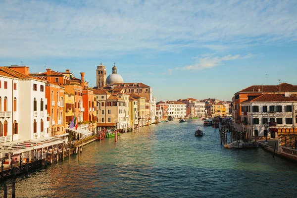 Panoramik grande kanalı Venedik, İtalya — Stok fotoğraf