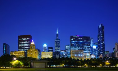 Downtown chicago, Il akşam