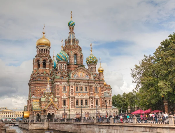 Megváltó a vér katedrális St. Petersburg, Oroszország — Stock Fotó