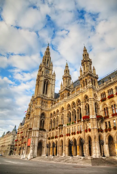 Rathaus (Câmara Municipal) em Vienna, Áustria — Fotografia de Stock