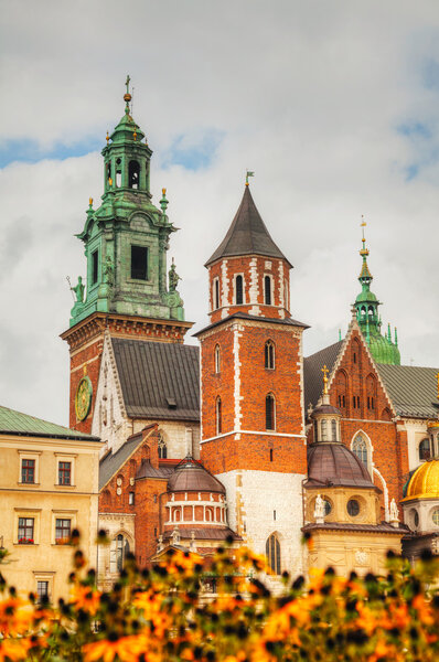 Wawel Cathedral at Wawel Hill in Krakow, Poland